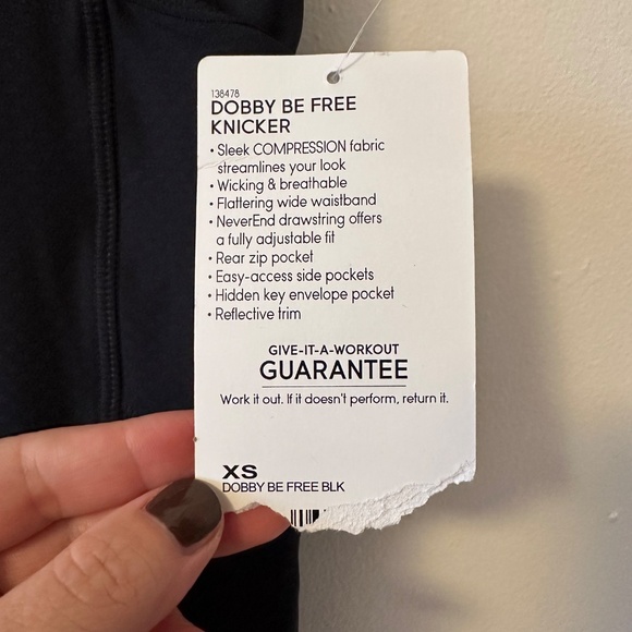 NWT Athleta Dobby Be Free Knicker Capri Leggings | Size XS - Picture 5 of 11